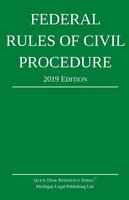 Federal Rules of Civil Procedure; 2019 Edition: With Statutory Supplement cover