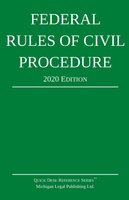 Federal Rules of Civil Procedure; 2020 Edition: With Statutory Supplement cover