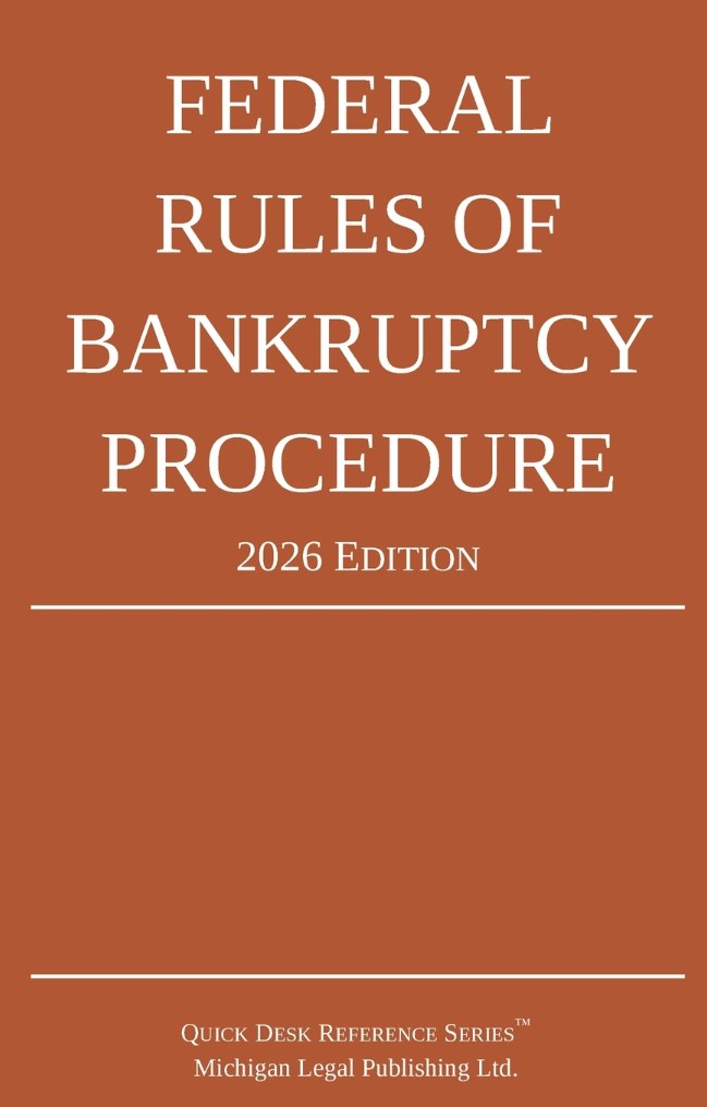 Federal Rules of Bankruptcy Procedure; 2026 Edition cover